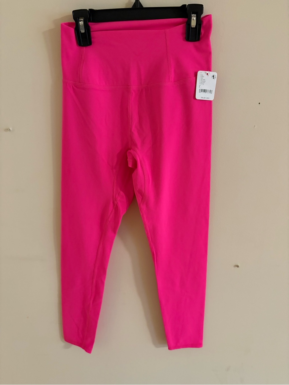 Free People Hot Pink High-Rise Seamless Leggings NWT - Picture 3 of 6